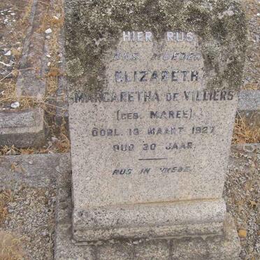 VILLIERS Elizabeth Margaretha, de nee MAREE -1927