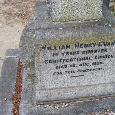 EVANS William Henry -1920