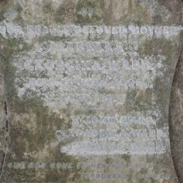 WARD Isabella Georgina -1896