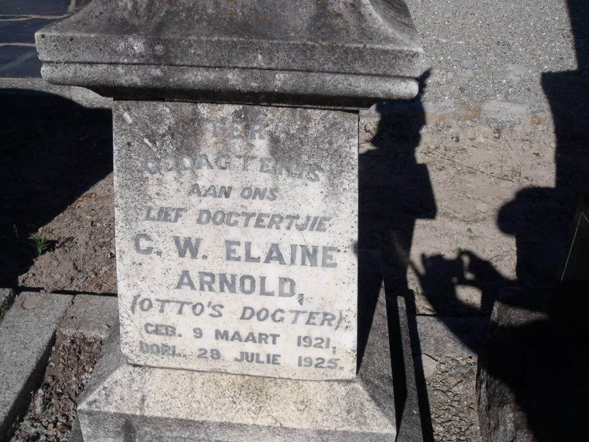 ARNOLD C.W. Elaine 1921-1925