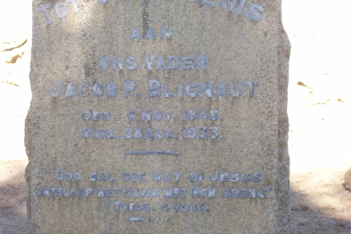 BLIGNAUT Jacob P. 1848-1933