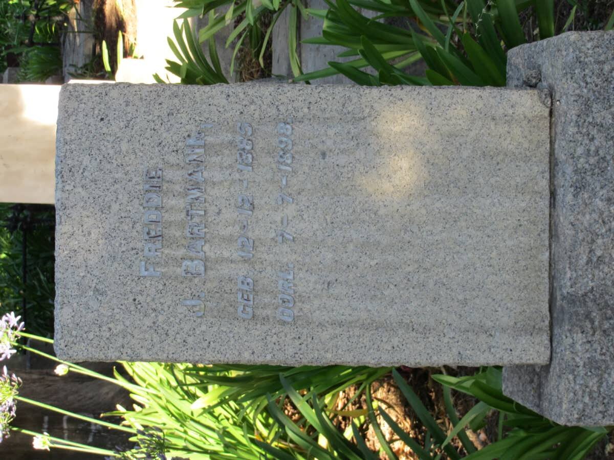 BARTMANN Freddie J. 1885-1898