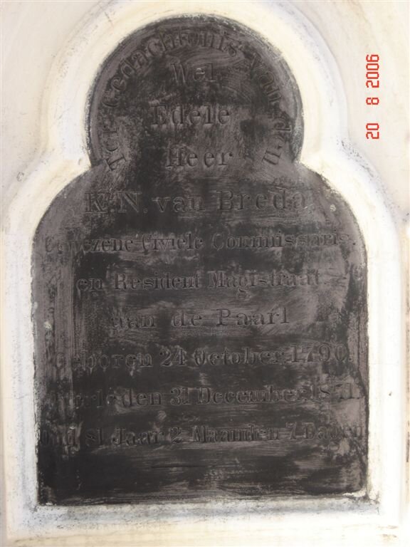 BREDA K.N., van 1790-1871