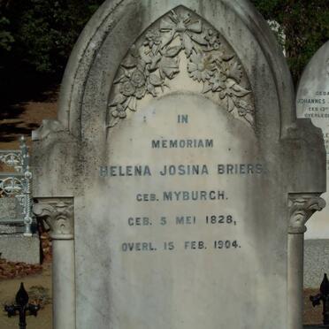 BRIERS Helena Josina nee MYBURGH 1828-1904