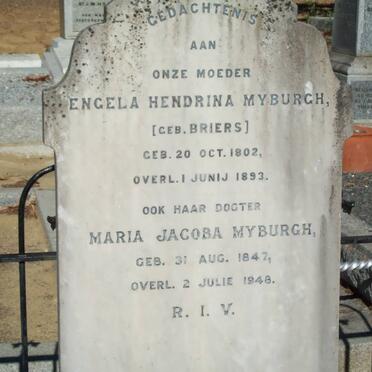 MYBURGH Engela Hendrina nee BRIERS 1802-1893 :: MYBURGH Maria Jacoba 1847-1948