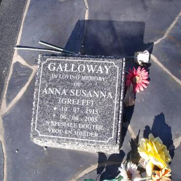 GREEF Josias Albertyn 1881-1949 &amp; Dorothea Wilhelmina LE ROUX 1888-1969 :: GALLOWAY Anna Susanna nee GREEF 1915-2005