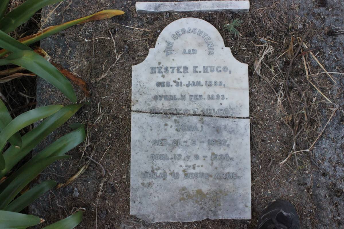 HUGO Hester E. 1889-1892 :: HUGO Hester E. 1927-1938