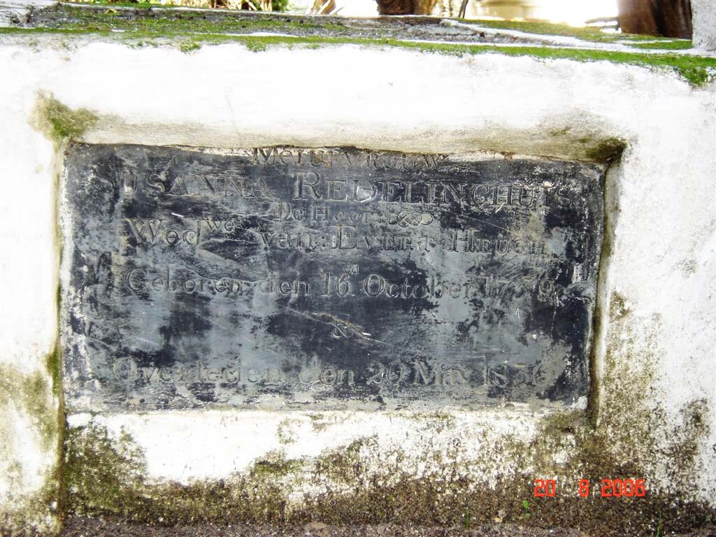 HEUGH Susanna nee REDELINGHUIS 1758-1830
