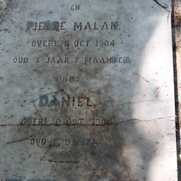 JOUBERT Pierre Malan -1904 :: JOUBERT Hermanus -1903 :: JOUBERT Daniel -1906