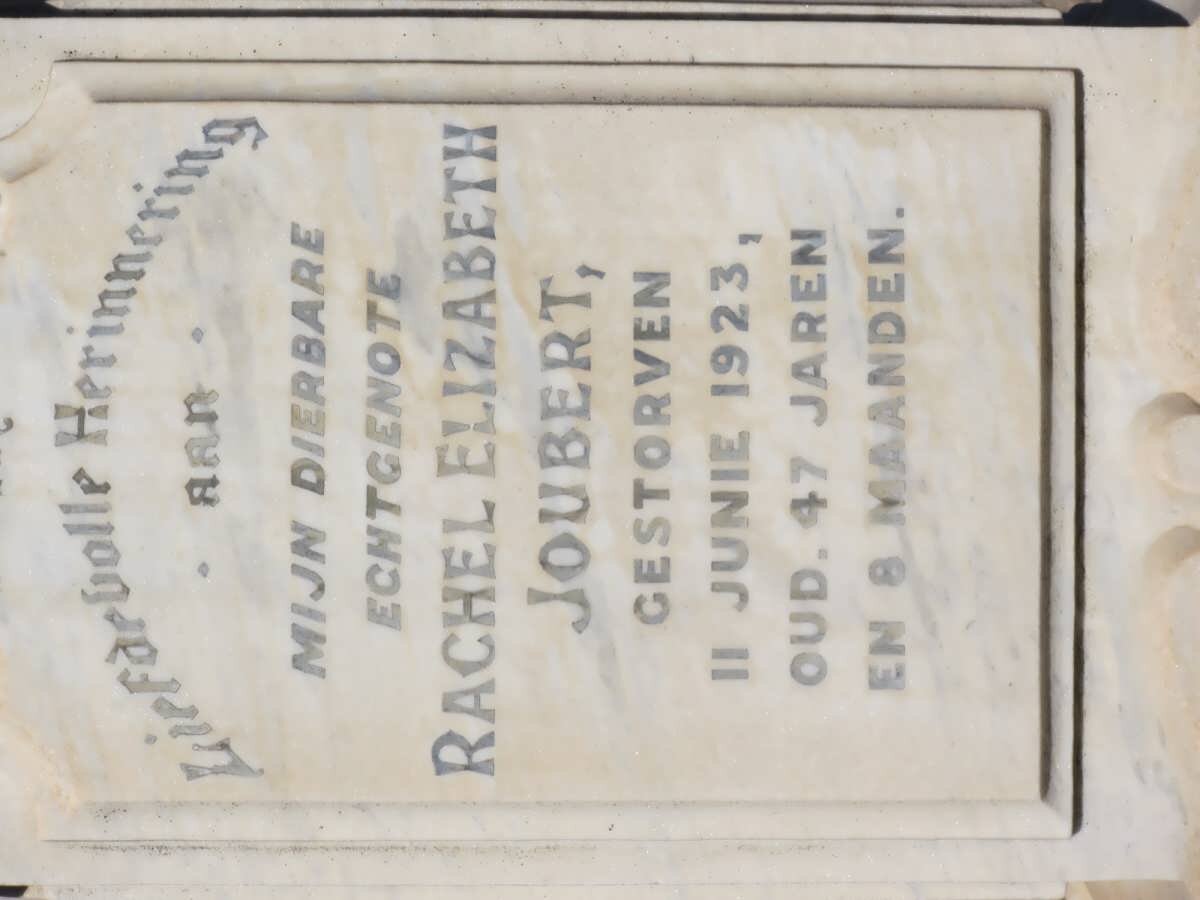 JOUBERT Rachel Elizabeth -1923