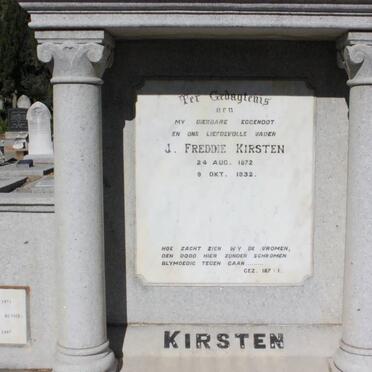 KIRSTEN J. Freddie 1872-1932
