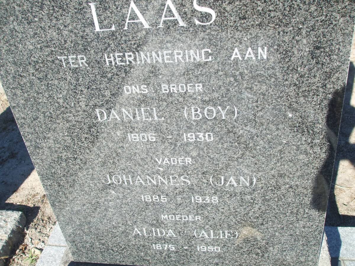 LAAS Johannes 1885-1938 &amp; Alida 1875-1950 :: LAAS Daniel 1906-1930
