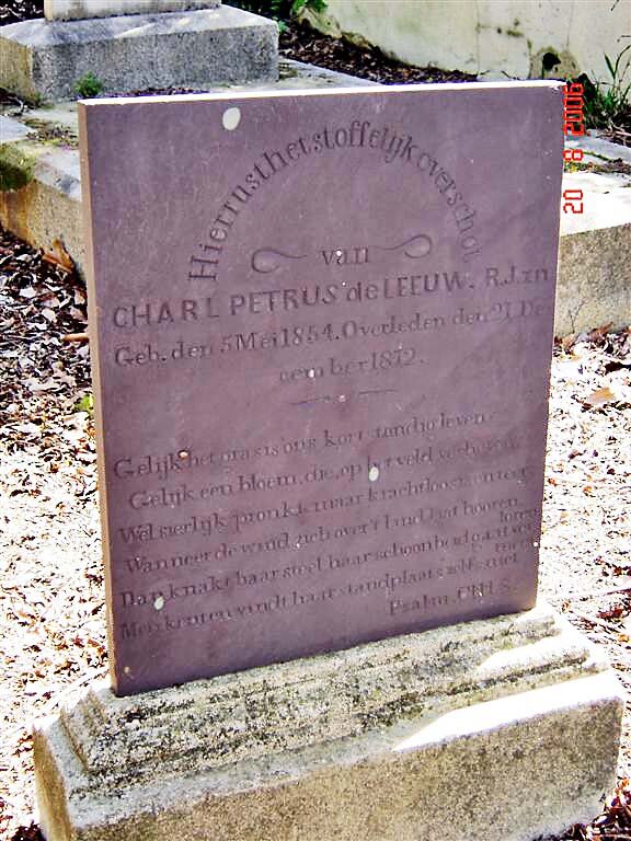 LEEUW Charl Petrus, de 1854-1872