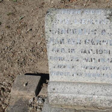 MERWE Jacobus A., van der 1931-1932