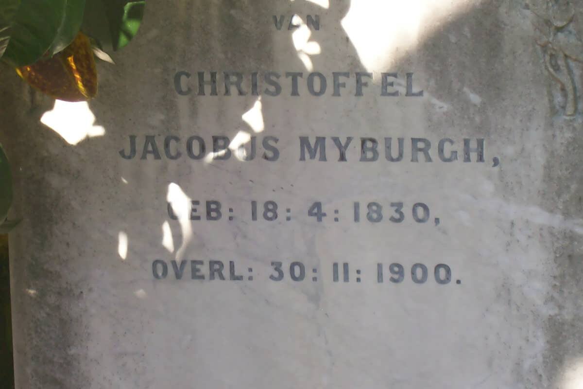 MYBURGH Christoffel Jacobus 1830-1900