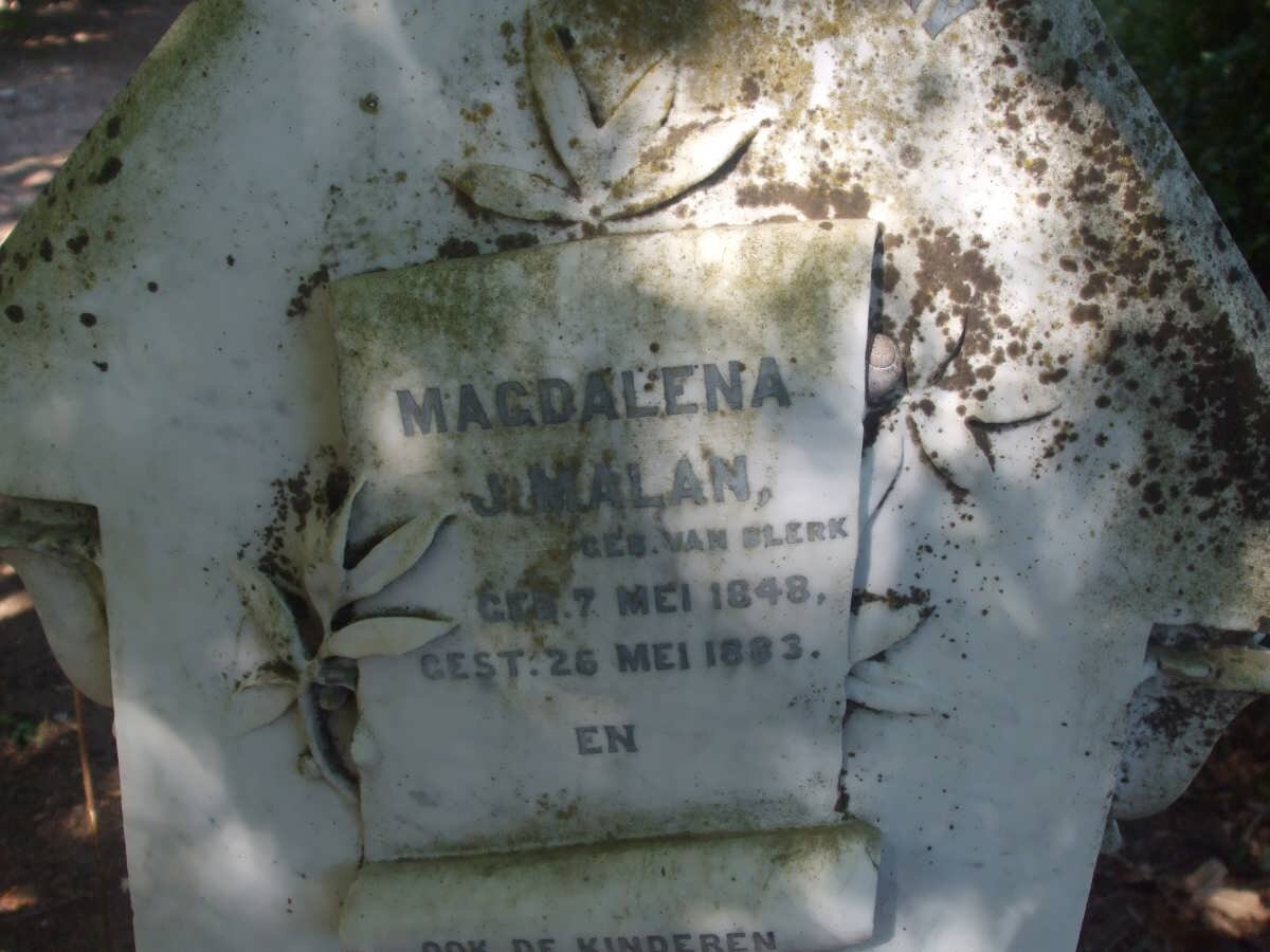 MALAN Magdalena J. nee VAN BLERK 1848-1883
