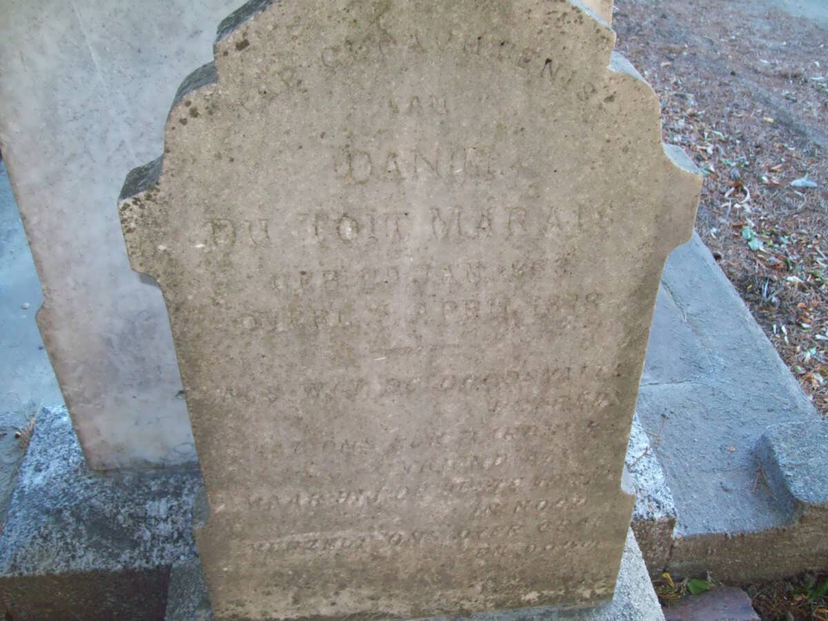 MARAIS Daniel du Toit 1863-1878