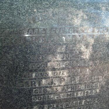 MOUTON Gert J.P.P. 1868-1945 &amp; Charlotta M.M. LAING 1867-1934