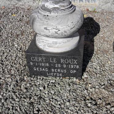 ROUX Gert, le 1918-1978
