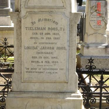 ROOS Tieleman 1839-1903 &amp; Louisa Jacoba MINNAAR 1843-1904