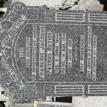 RETIEF Francois Jacobus Petrus 1846-1931