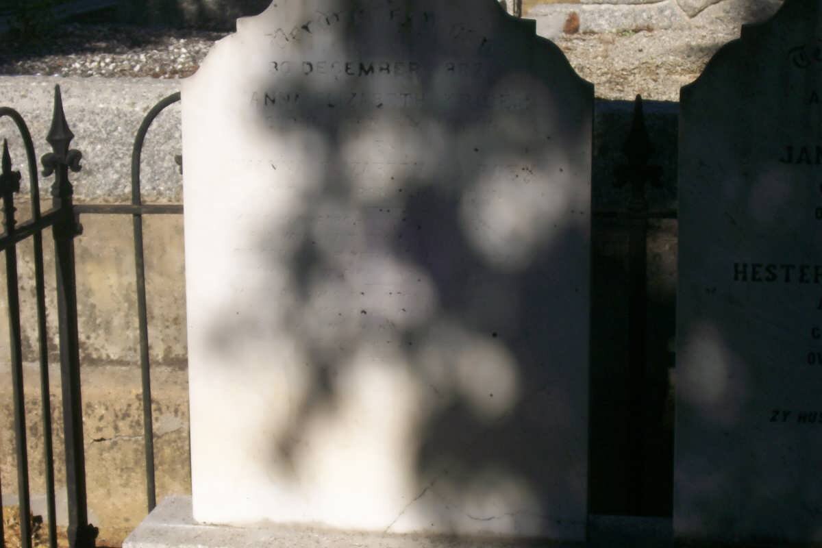 ROEX Johanna Elizabeth, le -1882 :: KRIGE Anna Elizabeth -1882