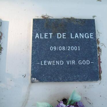 LANGE Alet, de -2001