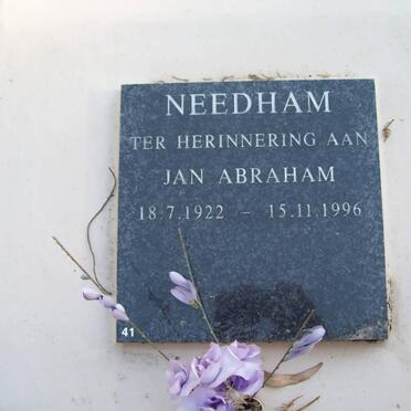 NEEDHAM Jan Abraham 1922-1996
