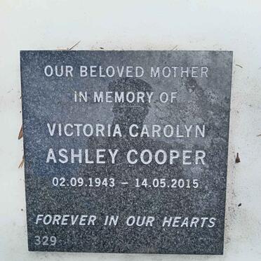 COOPER Victoria Carolyn Ashley 1943-2015