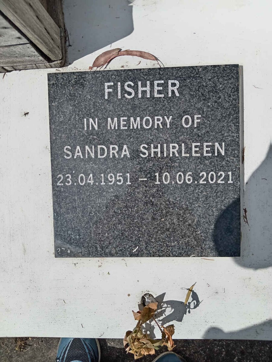 FISHER Sandra Shirleen 1951-2021