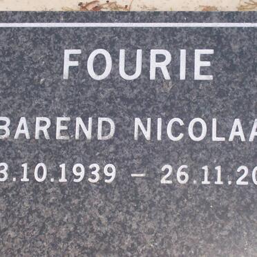 FOURIE Barend Nicolaas 1939-2007