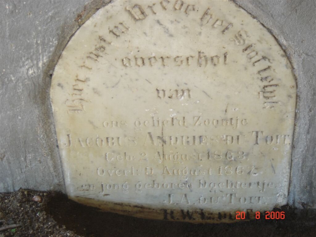 TOIT Jacobus Andries, du 1863-1867
