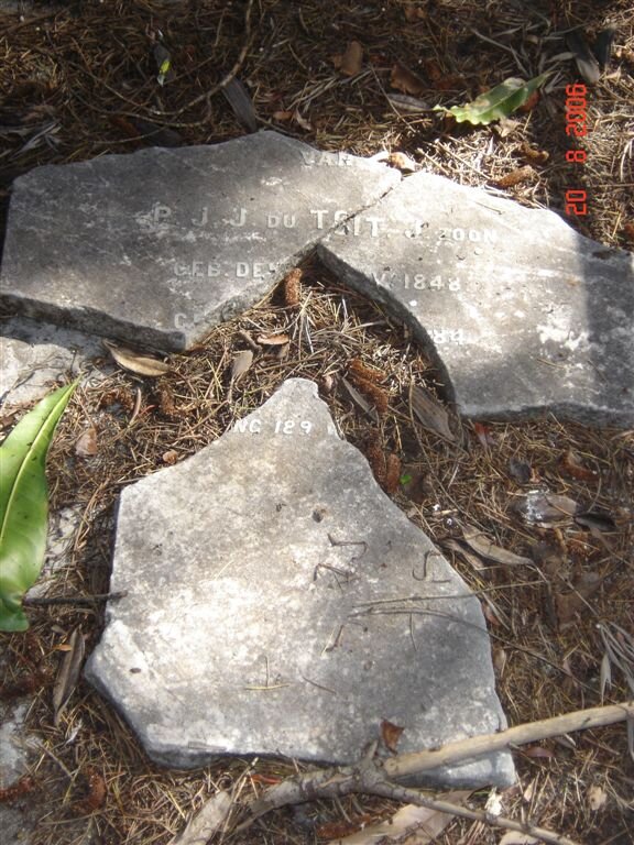 TOIT P.J.J., du 1848-1891