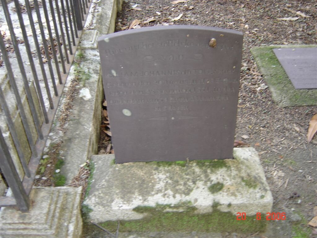 TOIT Gillam Johannes, du 1792-1871