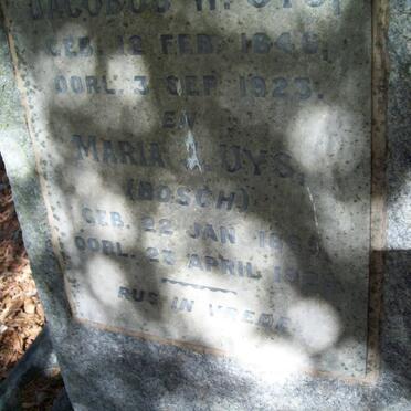 UYS Maria nee BOSCH 1865-1928