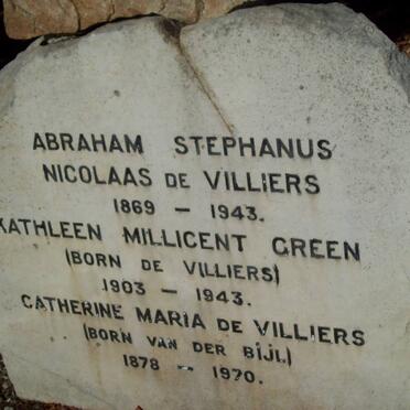 VILLIERS Abraham Stephanus Nicolaas, de 1869-1943 &amp; Catharine Maria VAN DER BIJL 1878-1970 