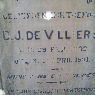 VILLIERS D.J., de 1882-1901 &amp; C.A. ENSLIN -1902 