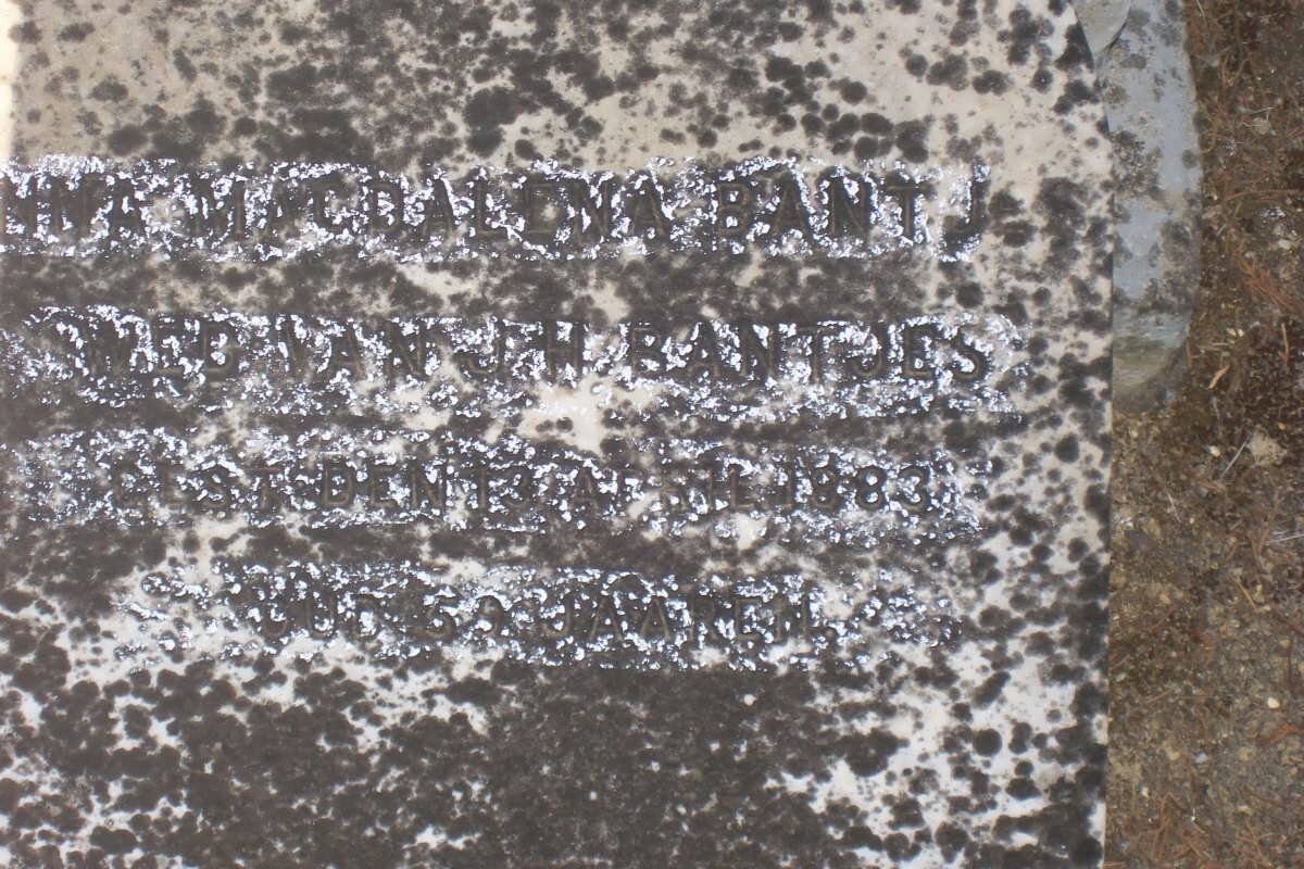 BANTJES Anna Magdalena -1883