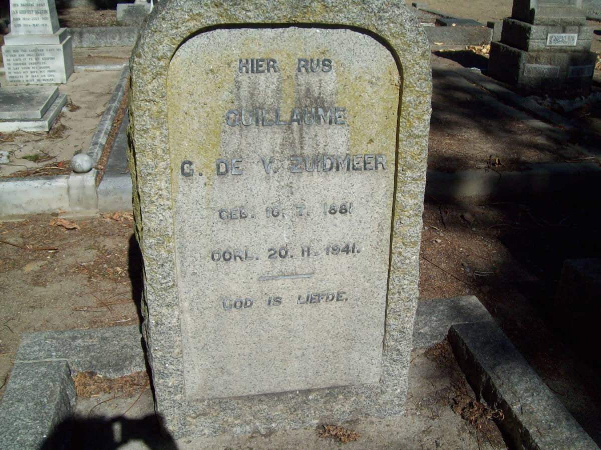 ZUIDMEER Guillaume G. de V. 1881-1941