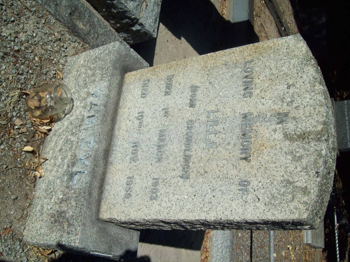 ZYL Lilla, van nee GRUNDLINGH 1903-1959