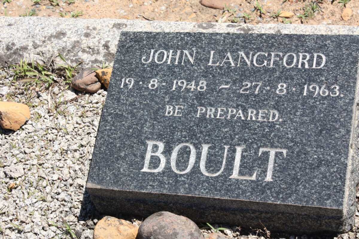 BOULT John Langford 1948-1963