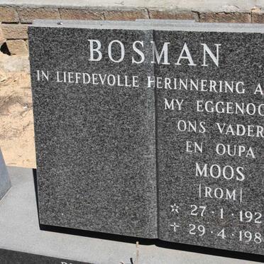BOSMAN Moos 1926-1988