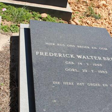 BRUCE Frederick Walter 1948-1983