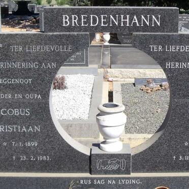 BREDENHANN Jacobus Christiaan 1899-1983 &amp;  Cornelia Aletta 1907-1984