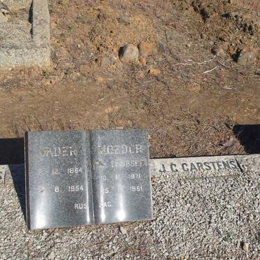 CARSTENS ? 1864-1954 &amp; J.C. nee LOUBSER 1871-1951