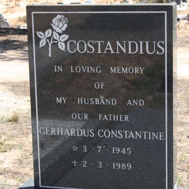 COSTANDIUS Gerhardus Constantine 1945-1989