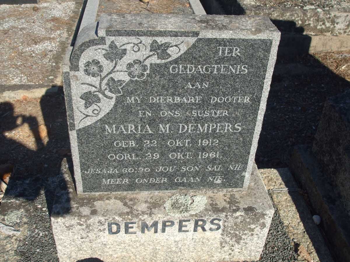 DEMPERS Maria M. 1912-1961