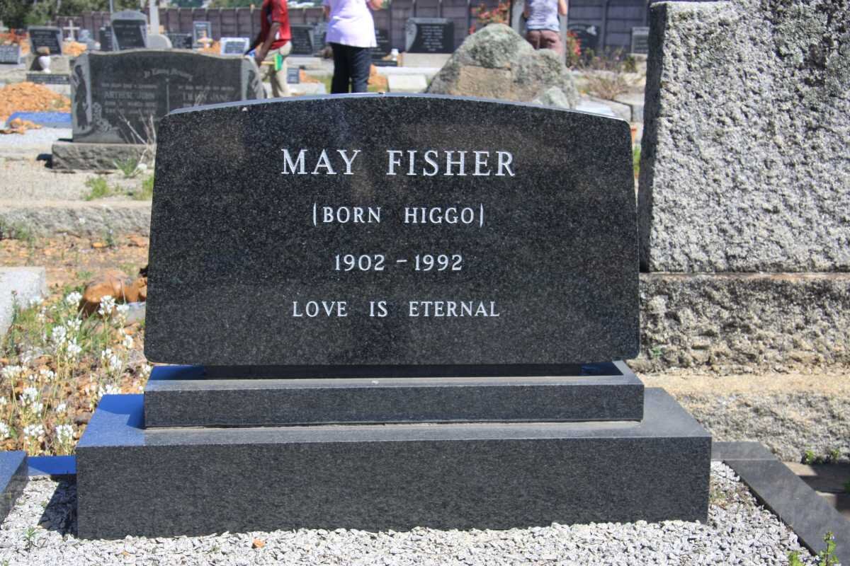 FISHER May nee HIGGO 1902-1992