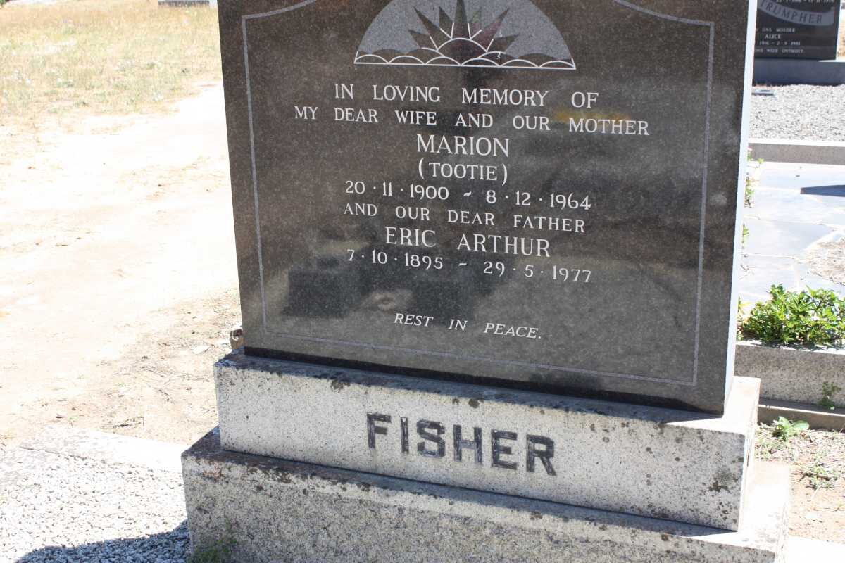 FISHER Eric Arthur 1895-1977 &amp; Marion 1900-1964