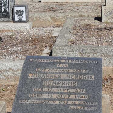 HUMPHRIS Johannes Hendrik 1875-1948